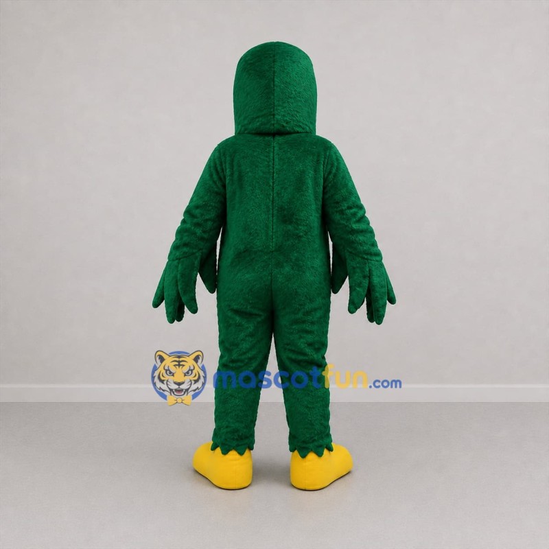 Custom Green and White Parrot Mascot Costume Adult Full Body Suit for Zoo Events