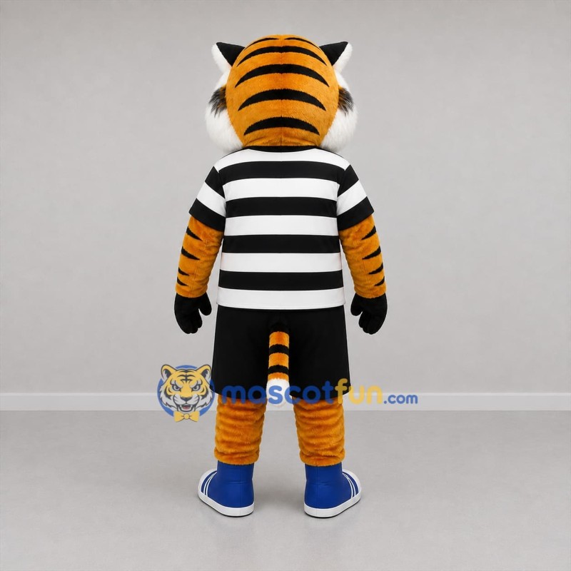 Custom Orange and Black Tiger Mascot Costume Adult Full Body Suit for Sports Events