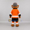 Custom Brown and Orange Hockey Dog Mascot Costume Adult Full Body Suit for Hockey Games