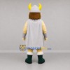 Custom Green and Silver Viking Mascot Costume Adult Full Body Suit for Historical Events