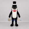Custom Black and White Gentleman Shark Mascot Costume Adult Full Body Suit for Ocean Events