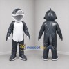 Custom Gray and White Shark Mascot Costume Adult Full Body Suit for Ocean Events