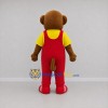 Custom Brown and Red Monkey Mascot Costume Adult Full Body Suit for School Events