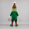 Custom Green and Red Christmas Elf Mascot Costume Adult Full Body Suit for Christmas Events