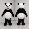 Custom Black and White Panda Mascot Costume Adult Full Body Suit for Zoo Events
