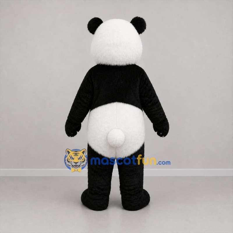 Custom Black and White Panda Mascot Costume Adult Full Body Suit for Zoo Events