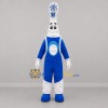Custom Blue and White Toothbrush Mascot Costume Adult Full Body Suit for Dental Events