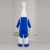 Custom Blue and White Toothbrush Mascot Costume Adult Full Body Suit for Dental Events