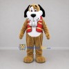 Custom Brown and Red Rescue Dog Mascot Costume Adult Full Body Suit for Community Events