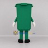 Custom Green Trash Bin Mascot Costume Adult Full Body Suit for Community Cleanup Events