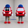 Custom Red and Blue Car Mascot Costume Adult Full Body Suit for Automotive Events