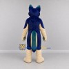 Custom Blue and Cream Canine Mascot Costume Adult Full Body Suit for Cosplay Events