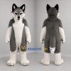 Custom Gray and White Wolf Mascot Costume Adult Full Body Suit for Wildlife Events