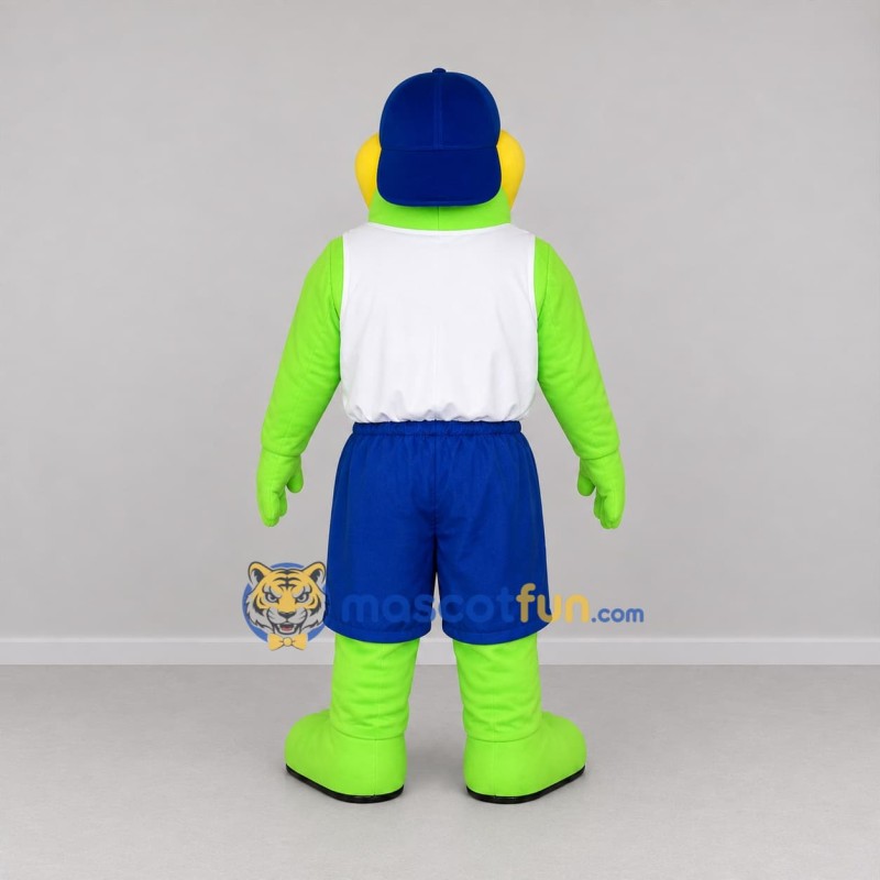 Custom Green and Blue Crocodile Mascot Costume Adult Full Body Suit for Summer Events