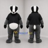 Custom Gray and Black Badger Mascot Costume Adult Full Body Suit for School Events