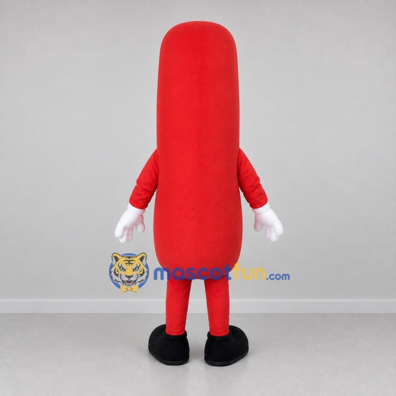 Custom Red Sausage Mascot Costume Adult Full Body Suit for Food Festivals