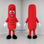 Custom Red Sausage Mascot Costume Adult Full Body Suit for Food Festivals