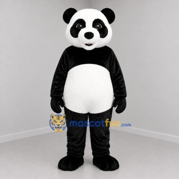 Custom Black and White Panda Mascot Costume Adult Full Body Suit for Zoo Events