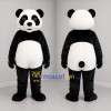 Custom Black and White Panda Mascot Costume Adult Full Body Suit for Zoo Events