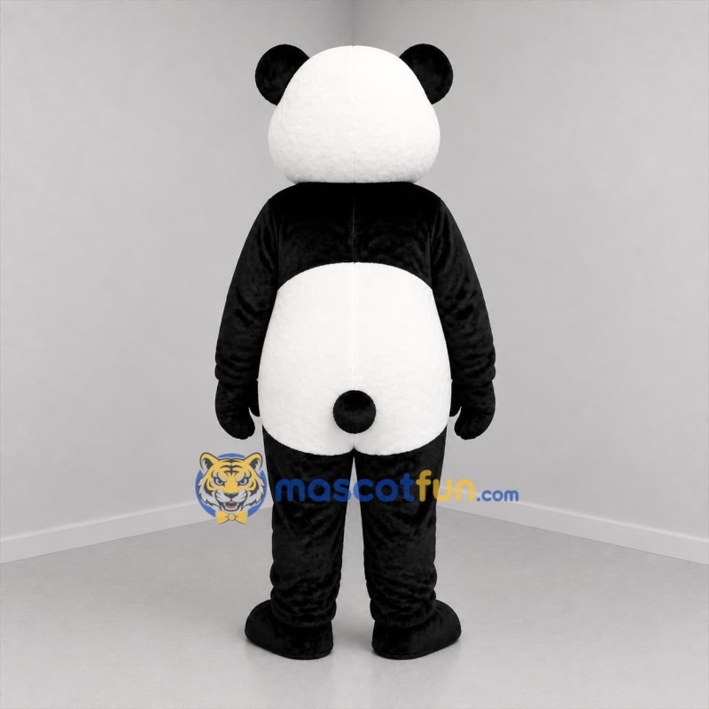 Custom Black and White Panda Mascot Costume Adult Full Body Suit for Zoo Events