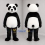 Custom Black and White Panda Mascot Costume Adult Full Body Suit for Zoo Events