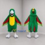 Custom Green and Yellow Parrot Mascot Costume Adult Full Body Suit for Tropical Events