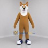 Custom Tan and White Dog Mascot Costume Adult Full Body Suit for Pet Events