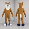 Custom Tan and White Dog Mascot Costume Adult Full Body Suit for Pet Events