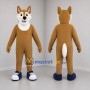 Custom Tan and White Dog Mascot Costume Adult Full Body Suit for Pet Events