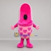 Custom Pink and White Slipper Mascot Costume Adult Full Body Suit for Retail Promotions