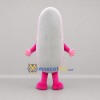 Custom Pink and White Slipper Mascot Costume Adult Full Body Suit for Retail Promotions