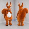 Custom Orange and White Squirrel Mascot Costume Adult Full Body Suit for Nature Events