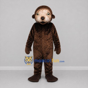 Custom Brown Otter Mascot Costume Adult Full Body Suit for Wildlife Events