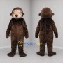 Custom Brown Otter Mascot Costume Adult Full Body Suit for Wildlife Events
