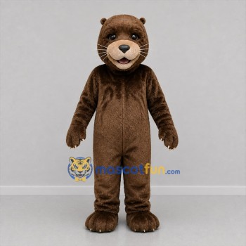 Custom Brown Otter Mascot Costume Adult Full Body Suit for Wildlife Events