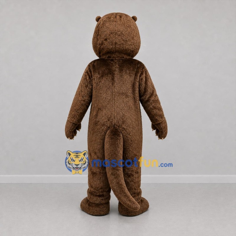 Custom Brown Otter Mascot Costume Adult Full Body Suit for Wildlife Events