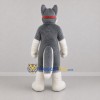 Custom Gray and White Wolf Mascot Costume Adult Full Body Suit for Sports Events