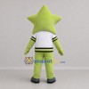 Custom Green and White Star Mascot Costume Adult Full Body Suit for School Events