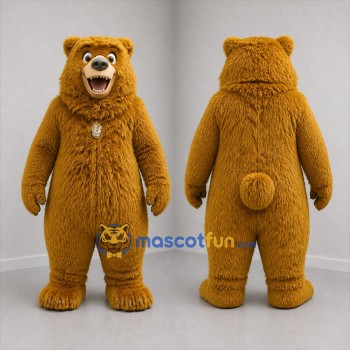 Custom Brown Bear Mascot Costume Adult Full Body Suit for Wildlife Events
