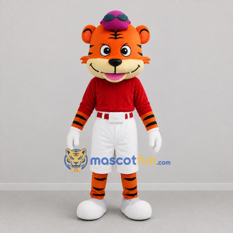 Custom Orange and Black Tiger Mascot Costume Adult Full Body Suit for Summer Events
