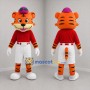 Custom Orange and Black Tiger Mascot Costume Adult Full Body Suit for Summer Events