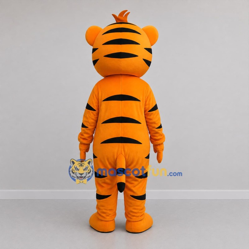 Custom Orange and White Tiger Mascot Costume Adult Full Body Suit for Zoo Events