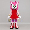 Custom Pink and Red Hedgehog Girl Mascot Costume Adult Full Body Suit for Costume Parties