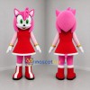 Custom Pink and Red Hedgehog Girl Mascot Costume Adult Full Body Suit for Costume Parties