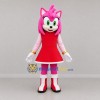 Custom Pink and Red Hedgehog Girl Mascot Costume Adult Full Body Suit for Costume Parties