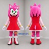 Custom Pink and Red Hedgehog Girl Mascot Costume Adult Full Body Suit for Costume Parties