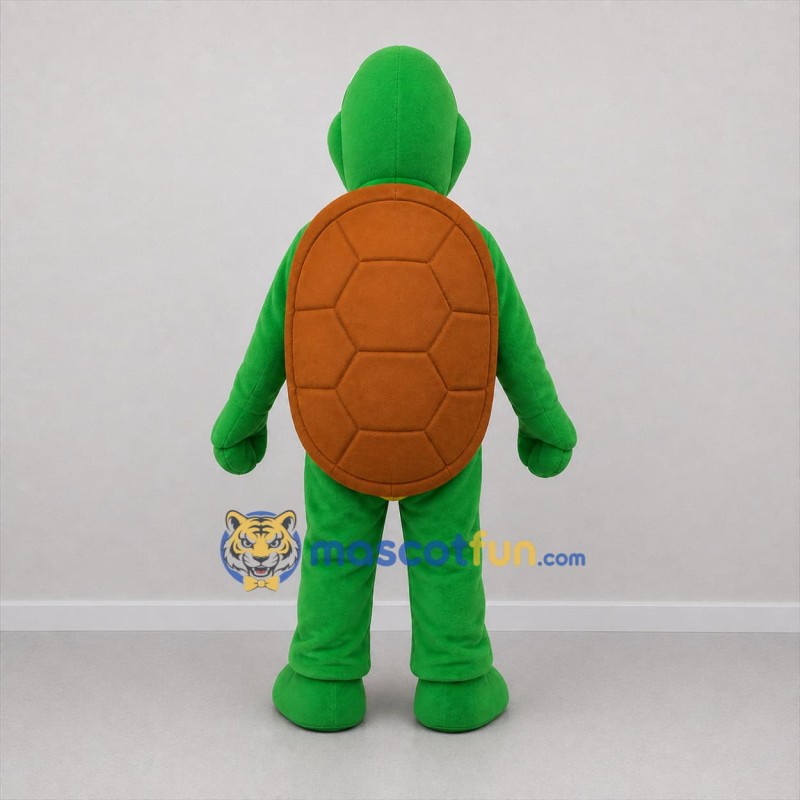 Custom Green and Yellow Turtle Mascot Costume Adult Full Body Suit for Nature Events