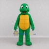 Custom Green and Yellow Turtle Mascot Costume Adult Full Body Suit for School Events