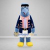 Custom Blue Colonial Bird Mascot Costume Adult Full Body Suit for Parades