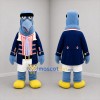Custom Blue Colonial Bird Mascot Costume Adult Full Body Suit for Parades